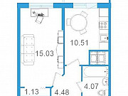 1-комнатная квартира, 36 м², 4/16 эт. Санкт-Петербург