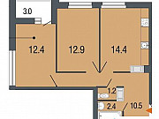 2-комнатная квартира, 54 м², 11/25 эт. Санкт-Петербург