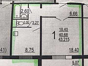 1-комнатная квартира, 40 м², 4/10 эт. Челябинск