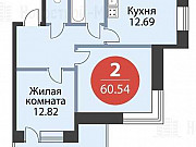 2-комнатная квартира, 60 м², 4/15 эт. Москва