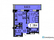 1-комнатная квартира, 39 м², 20/25 эт. Красноярск