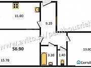 2-комнатная квартира, 56 м², 6/10 эт. Владимир