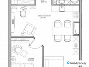 2-комнатная квартира, 68 м², 5/5 эт. Москва