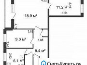 3-комнатная квартира, 60 м², 1/9 эт. Санкт-Петербург