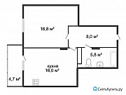 1-комнатная квартира, 43 м², 5/18 эт. Сургут