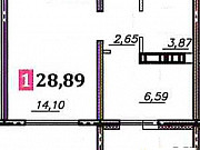 1-комнатная квартира, 28 м², 7/18 эт. Оренбург