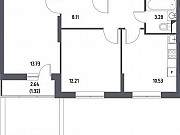 2-комнатная квартира, 49 м², 2/17 эт. Октябрьский