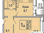 1-комнатная квартира, 35 м², 1/9 эт. Сергиев Посад