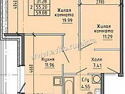 2-комнатная квартира, 59 м², 12/23 эт. Санкт-Петербург