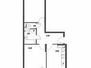 2-комнатная квартира, 57 м², 10/17 эт. Октябрьский