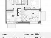 2-комнатная квартира, 76 м², 3/21 эт. Москва