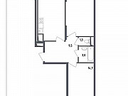 2-комнатная квартира, 63 м², 2/23 эт. Москва