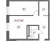 2-комнатная квартира, 41 м², 7/8 эт. Казань