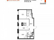 2-комнатная квартира, 54 м², 24/27 эт. Москва