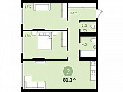 2-комнатная квартира, 81 м², 3/17 эт. Тюмень