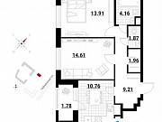 2-комнатная квартира, 58 м², 2/24 эт. Москва