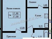 1-комнатная квартира, 37 м², 2/3 эт. Кохма
