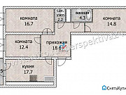 3-комнатная квартира, 88 м², 1/20 эт. Уфа