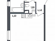 1-комнатная квартира, 32 м², 9/22 эт. Москва