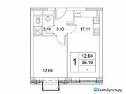 1-комнатная квартира, 36 м², 3/16 эт. Москва