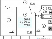 2-комнатная квартира, 52 м², 4/10 эт. Казань