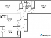 3-комнатная квартира, 75 м², 6/20 эт. Москва