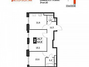 2-комнатная квартира, 54 м², 20/27 эт. Москва