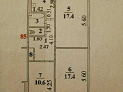 3-комнатная квартира, 62 м², 4/5 эт. Липецк