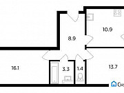 2-комнатная квартира, 55 м², 13/17 эт. Мытищи