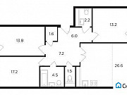 3-комнатная квартира, 96 м², 7/19 эт. Москва