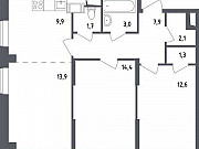 3-комнатная квартира, 66 м², 6/23 эт. Москва