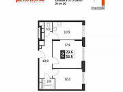 2-комнатная квартира, 55 м², 20/27 эт. Москва