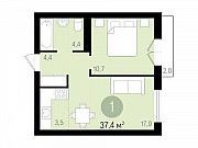 1-комнатная квартира, 37 м², 8/9 эт. Новосибирск