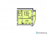 1-комнатная квартира, 41 м², 4/9 эт. Тверь