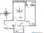 1-комнатная квартира, 38 м², 2/5 эт. Балашиха