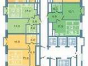 1-комнатная квартира, 36 м², 3/13 эт. Москва