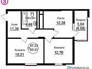 2-комнатная квартира, 63 м², 16/16 эт. Калининград