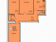 3-комнатная квартира, 69 м², 10/10 эт. Пенза