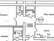 2-комнатная квартира, 59 м², 2/9 эт. Калининград