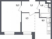 2-комнатная квартира, 40 м², 13/23 эт. Москва