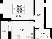 1-комнатная квартира, 35 м², 9/18 эт. Санкт-Петербург