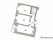 2-комнатная квартира, 64 м², 4/25 эт. Санкт-Петербург